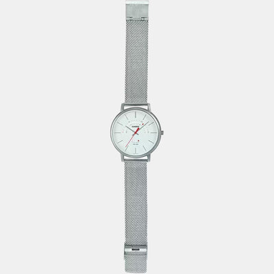 Enticer Men Quartz White Dial Analog Stainless Steel Watch A1881
