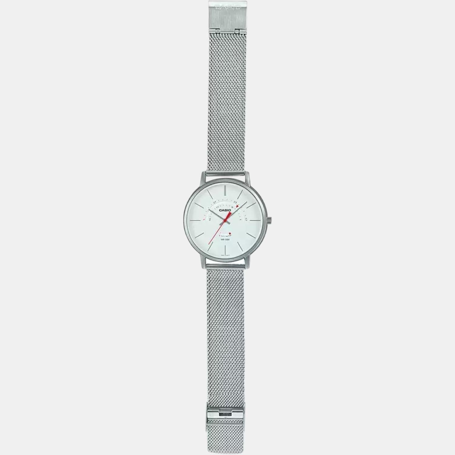 Enticer Men Quartz White Dial Analog Stainless Steel Watch A1881