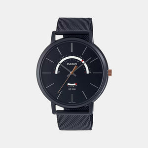 Enticer Men Quartz Black Dial Analog Stainless Steel Watch A1882