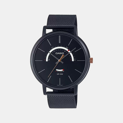 Enticer Men Quartz Black Dial Analog Stainless Steel Watch A1882