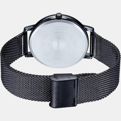Enticer Men Quartz Black Dial Analog Stainless Steel Watch A1882