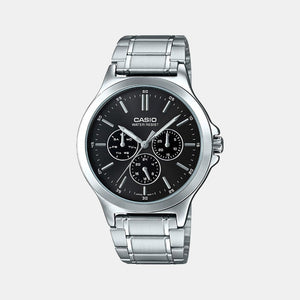 Enticer Men Quartz Black Dial Chronograph Stainless Steel Watch A1891