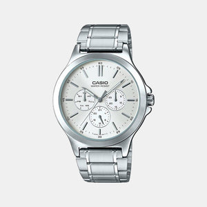 Enticer Men Quartz Silver Dial Chronograph Stainless Steel Watch A1892