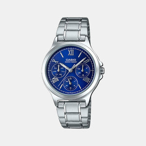 Enticer Women Quartz Blue Dial Chronograph Stainless Steel Watch A1899