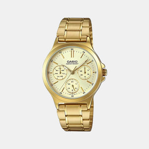 Enticer Women Quartz White Dial Chronograph Stainless Steel Watch A1916