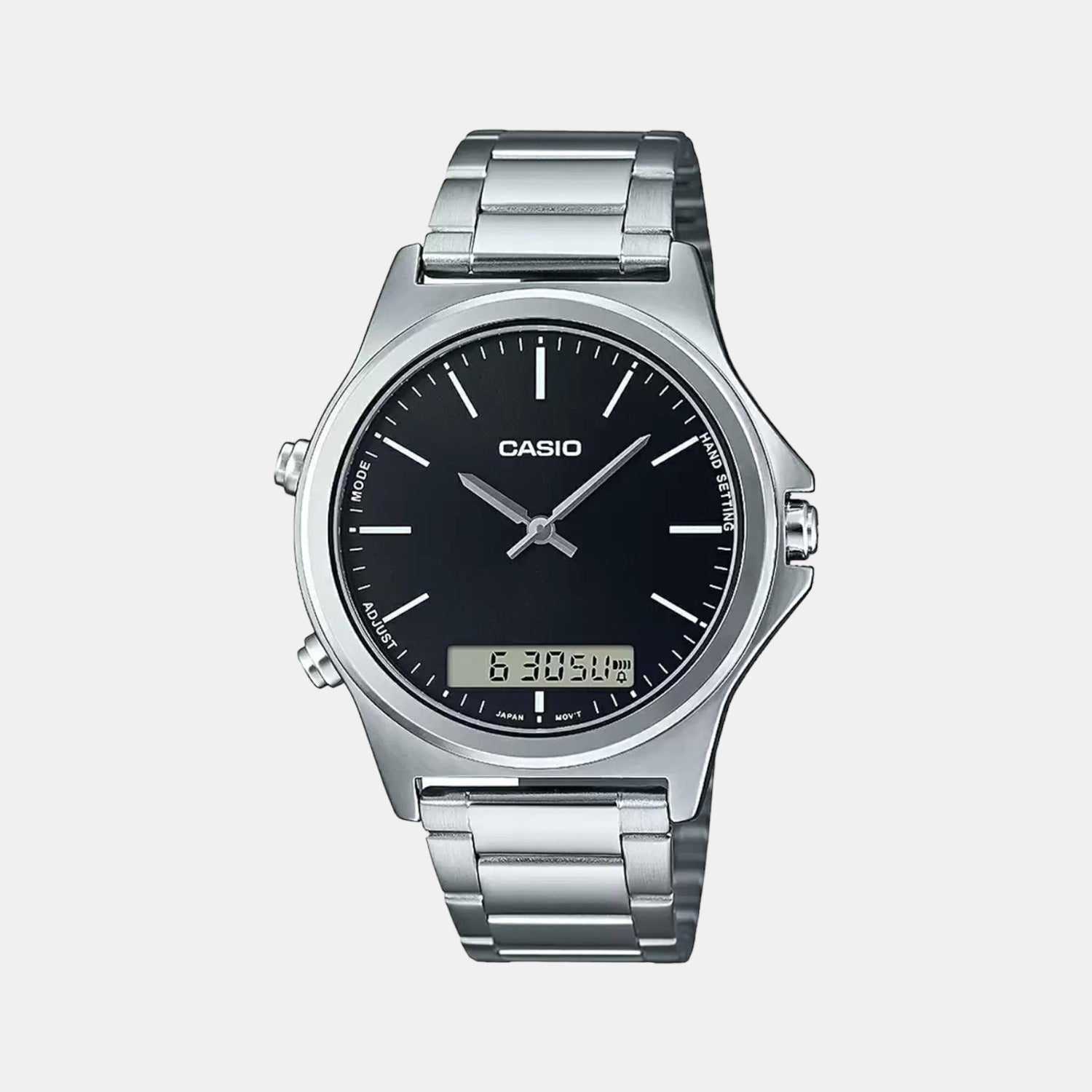 Enticer Men Quartz Black Dial Analog Stainless Steel Watch A1923
