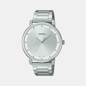 Enticer Men Quartz Silver Dial Analog Stainless Steel Watch A1931