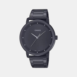 Enticer Men Quartz Black Dial Analog Stainless Steel Watch A1932