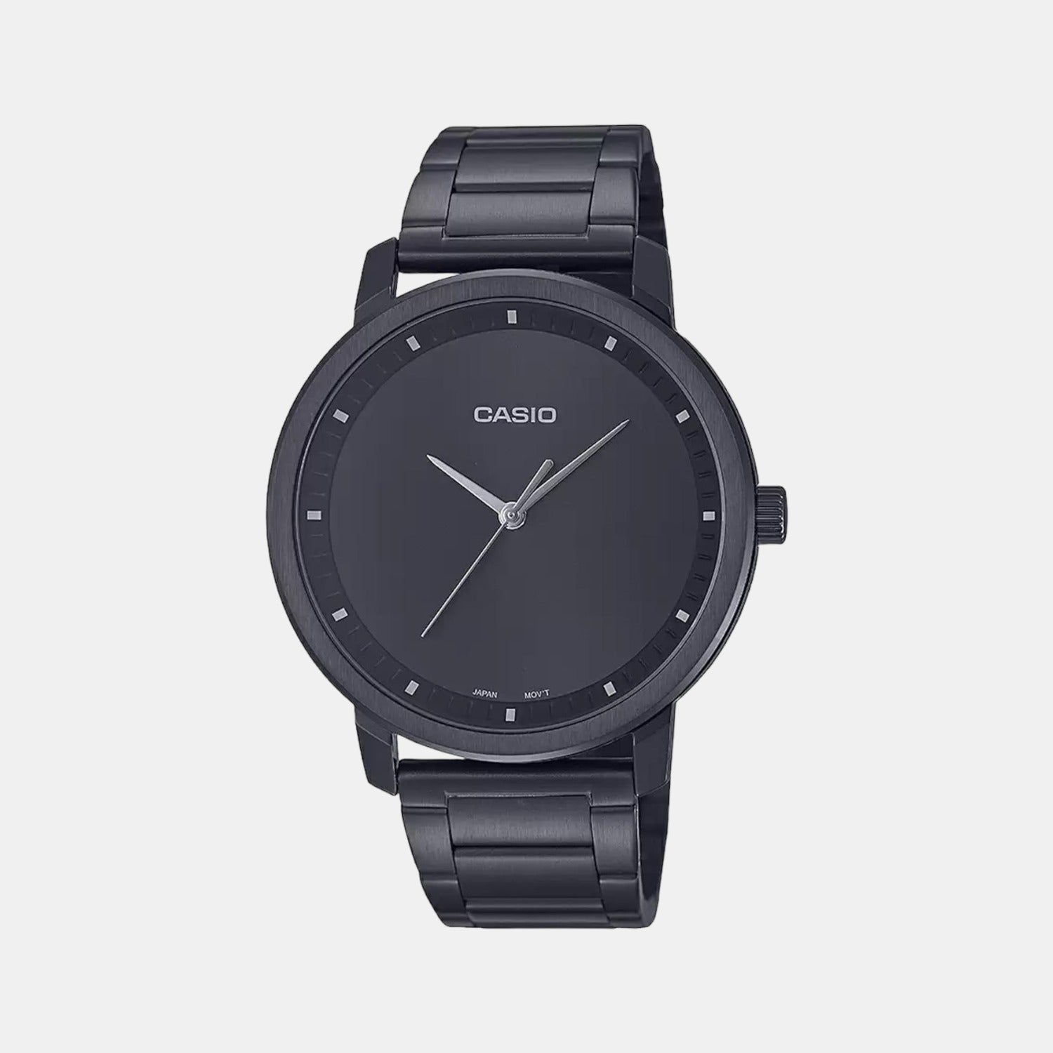 Enticer Men Quartz Black Dial Analog Stainless Steel Watch A1932