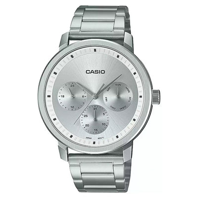 Casio Enticer Silver Dial Men 41mm