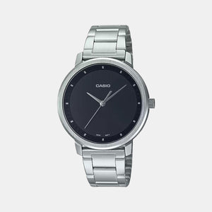 Enticer Women Quartz Black Dial Analog Stainless Steel Watch A1936