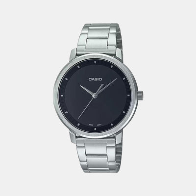 Enticer Women Quartz Black Dial Analog Stainless Steel Watch A1936