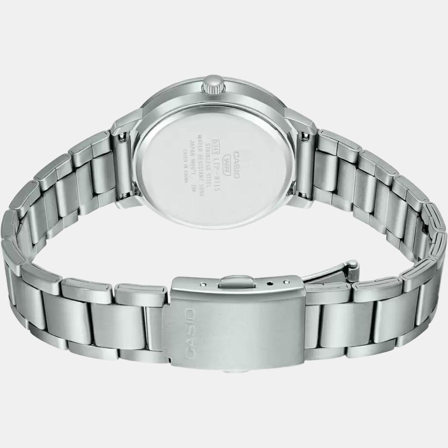 Enticer Women Quartz Black Dial Analog Stainless Steel Watch A1936
