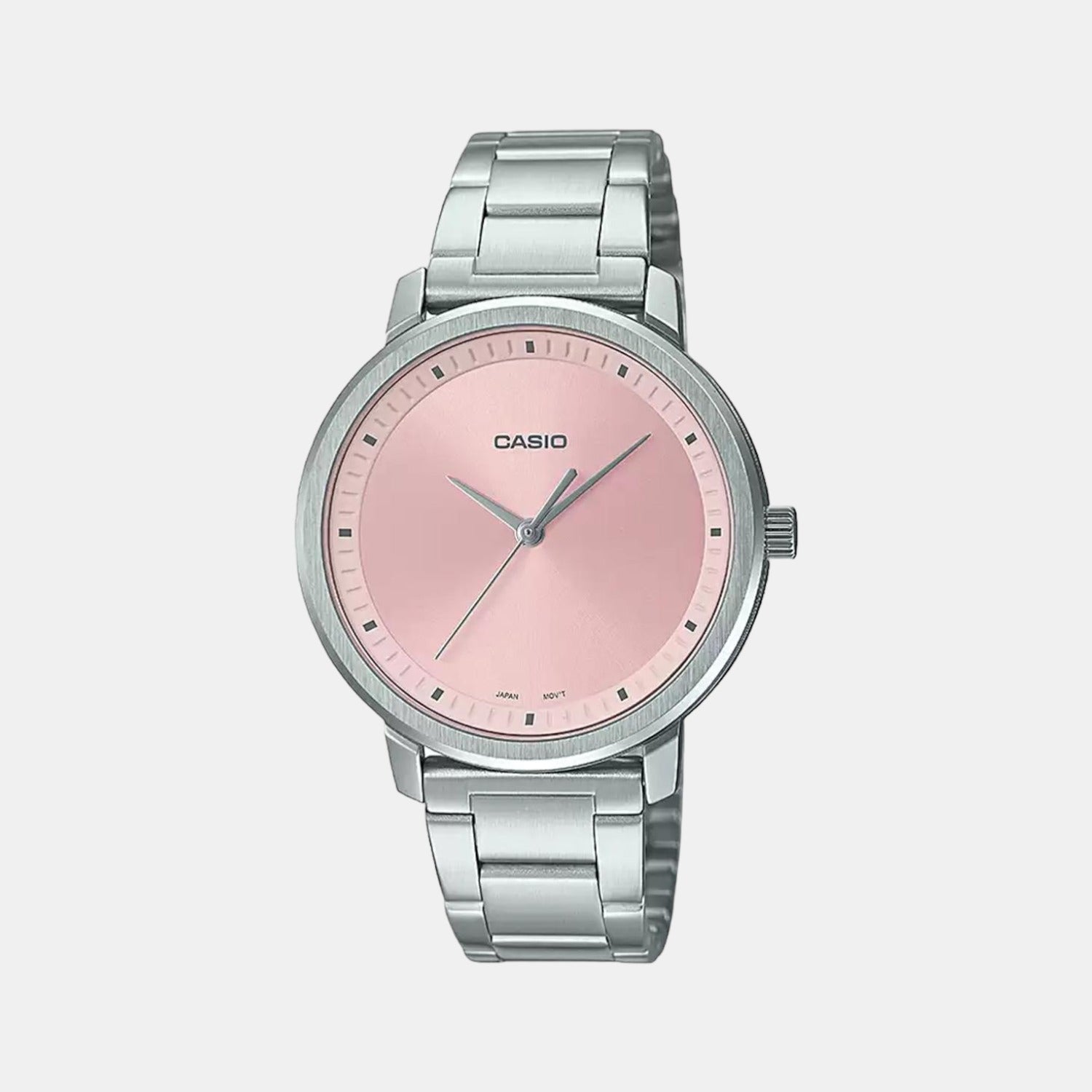 Enticer Women Quartz Pink Dial Analog Stainless Steel Watch A1937