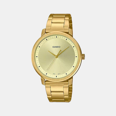 Enticer Women Quartz Gold Dial Analog Stainless Steel Watch A1940