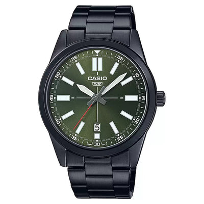 Casio Enticer Green Dial Men 41mm