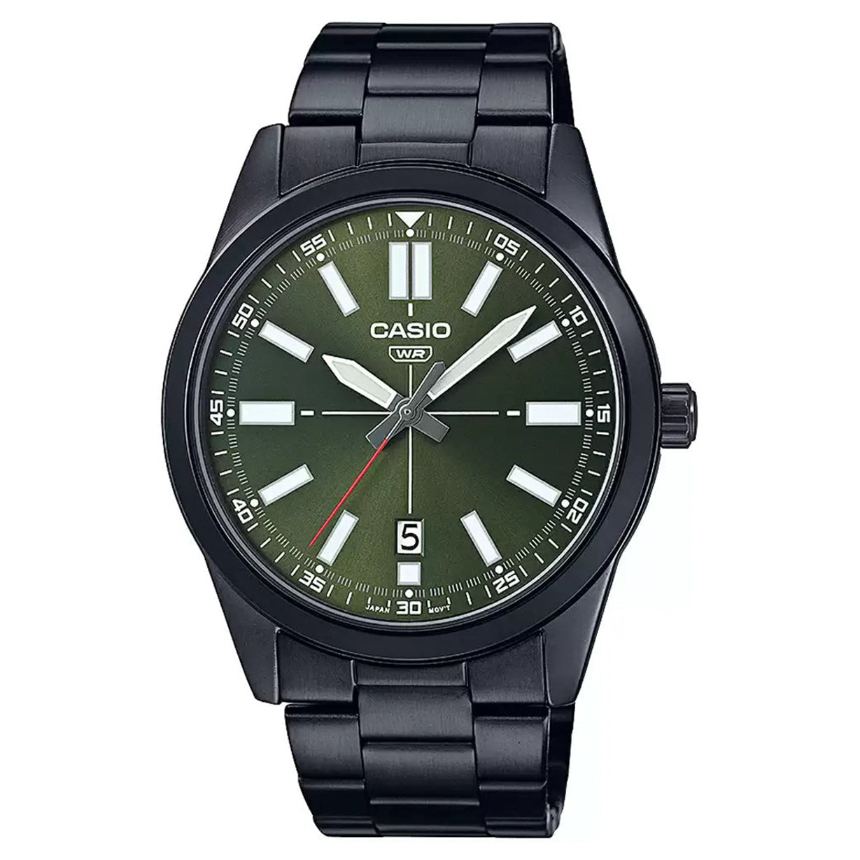 Casio Enticer Green Dial Men 41mm