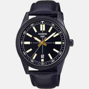 Enticer Men Quartz Black Dial Analog Leather Watch A1943