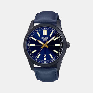 Enticer Men Quartz Blue Dial Analog Leather Watch A1944