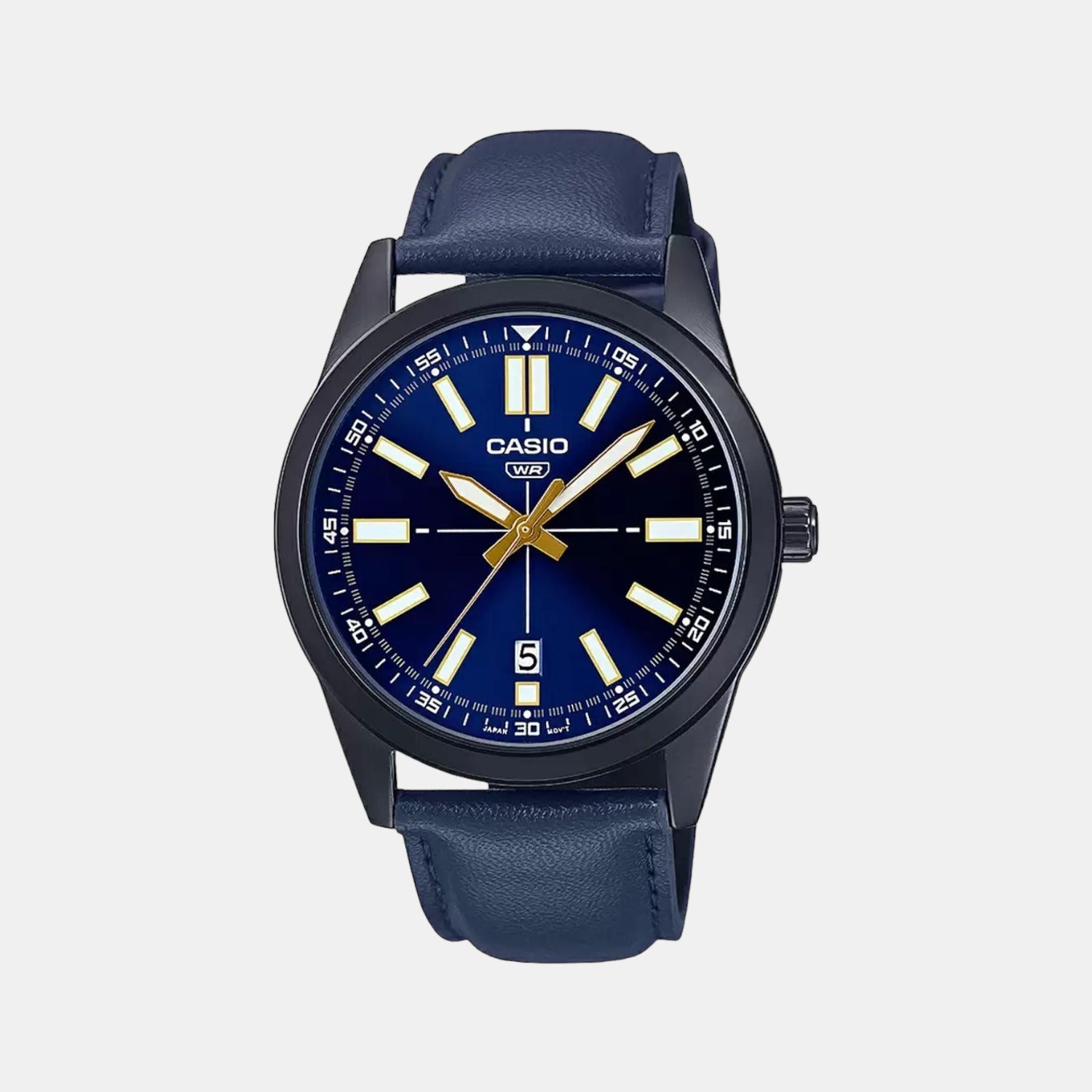 Enticer Men Quartz Blue Dial Analog Leather Watch A1944