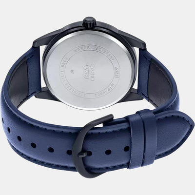 Enticer Men Quartz Blue Dial Analog Leather Watch A1944