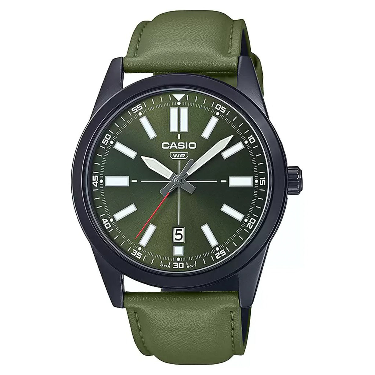 Casio Enticer Green Dial Men 45mm
