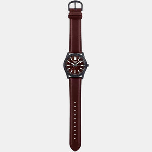 Enticer Men Quartz Brown Dial Analog Leather Watch A1946