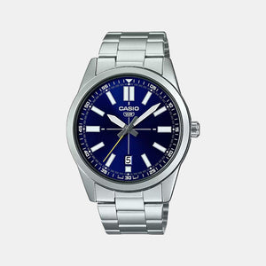 Enticer Men Quartz Blue Dial Analog Stainless Steel Watch A1948
