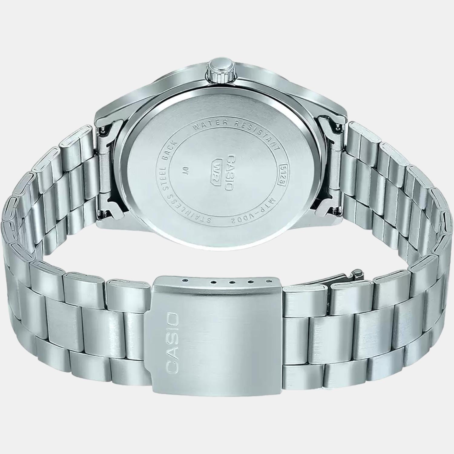 Enticer Men Quartz Blue Dial Analog Stainless Steel Watch A1948