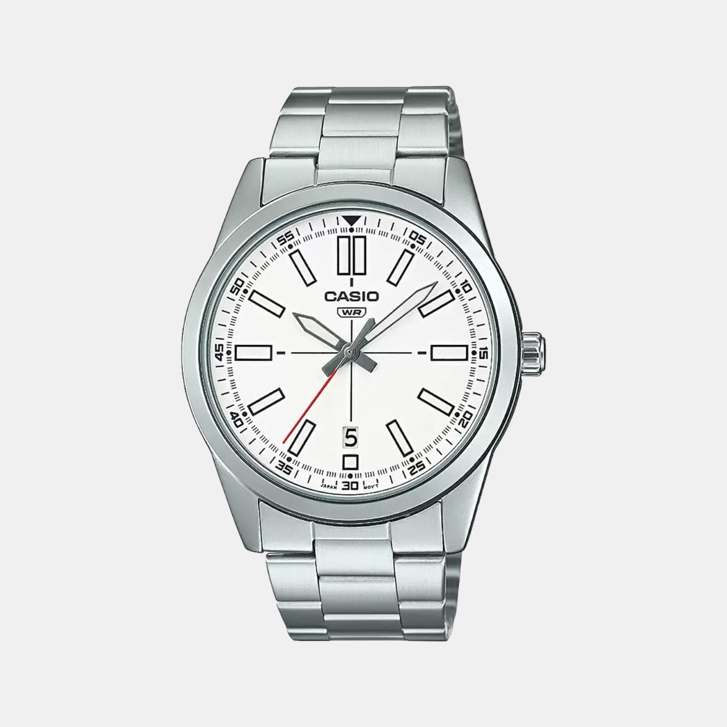 Enticer Men Quartz White Dial Analog Stainless Steel Watch A1950