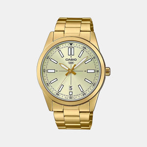 Enticer Men Quartz White Dial Analog Stainless Steel Watch A1952
