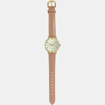 Enticer Women Quartz White Dial Analog Leather Watch A1958