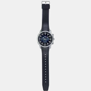 Enticer Men Quartz Black Dial Chronograph Leather Watch A1965