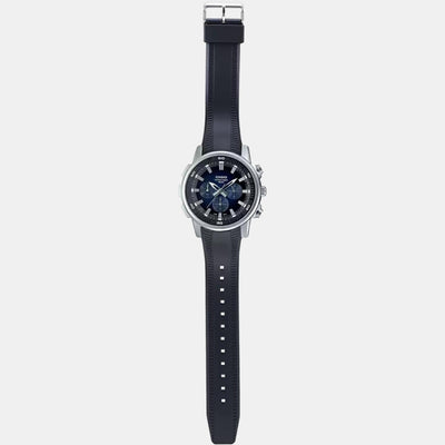 Enticer Men Quartz Black Dial Chronograph Leather Watch A1965