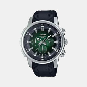 Enticer Men Quartz Green Dial Chronograph Stainless Steel Watch A1966