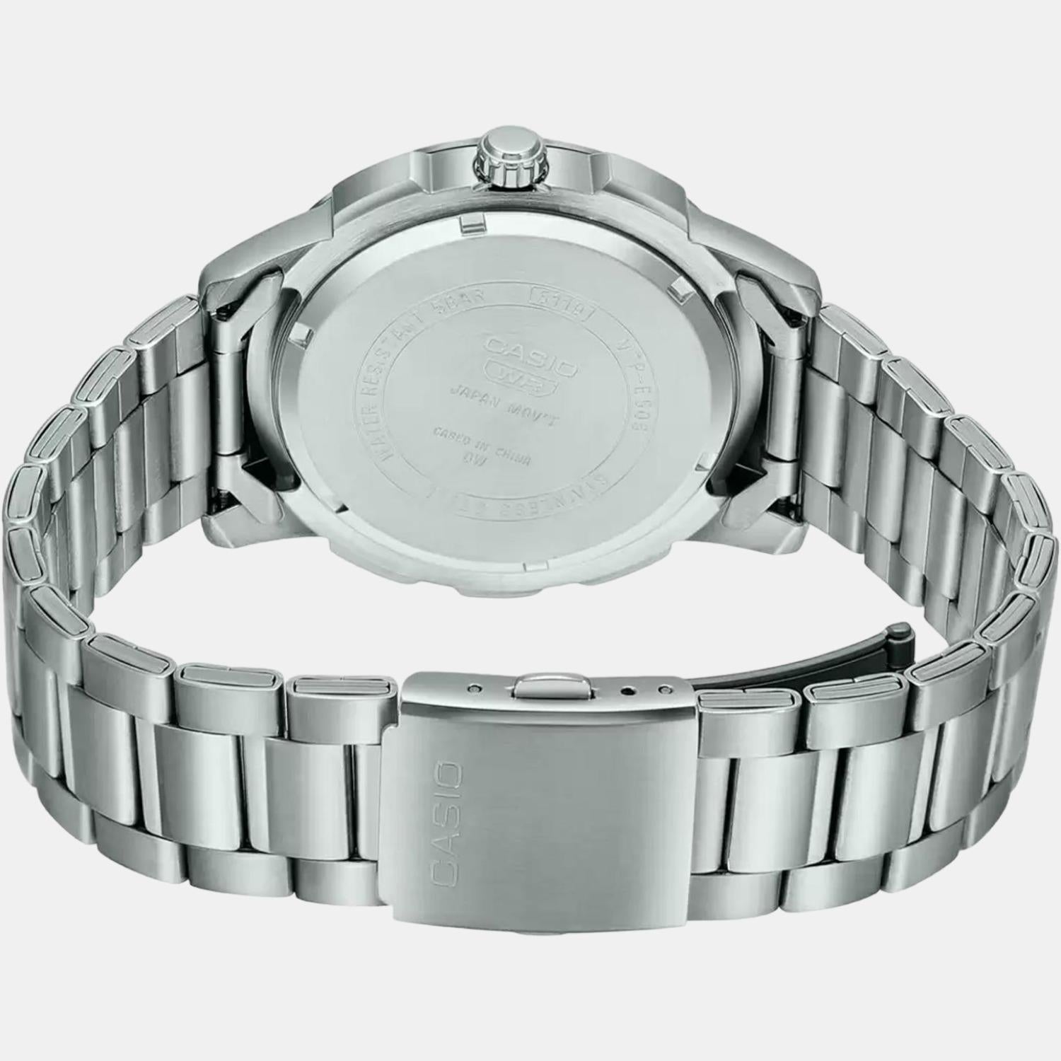 Enticer Men Quartz Black Dial Analog Stainless Steel Watch A1967