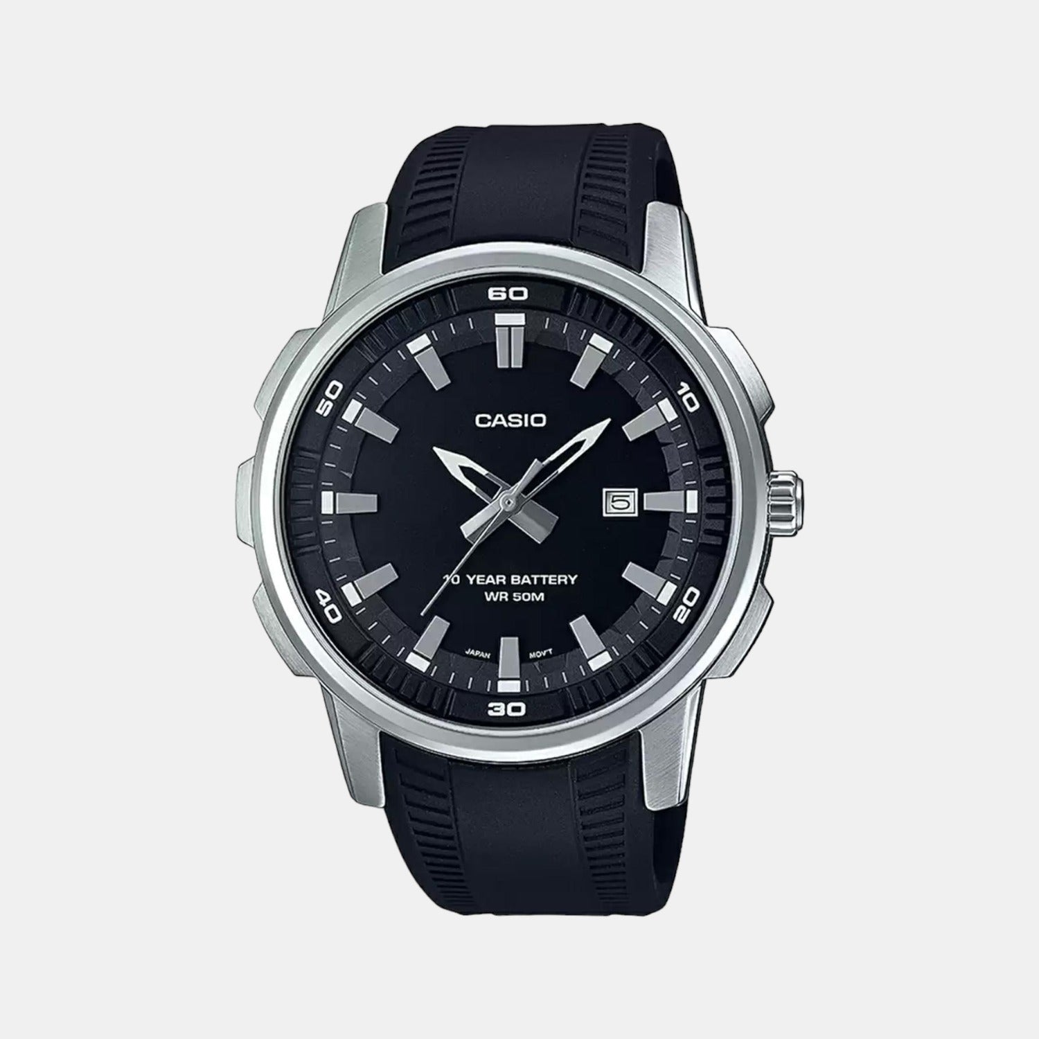 Enticer Men Quartz Black Dial Chronograph Stainless Steel Watch A1968