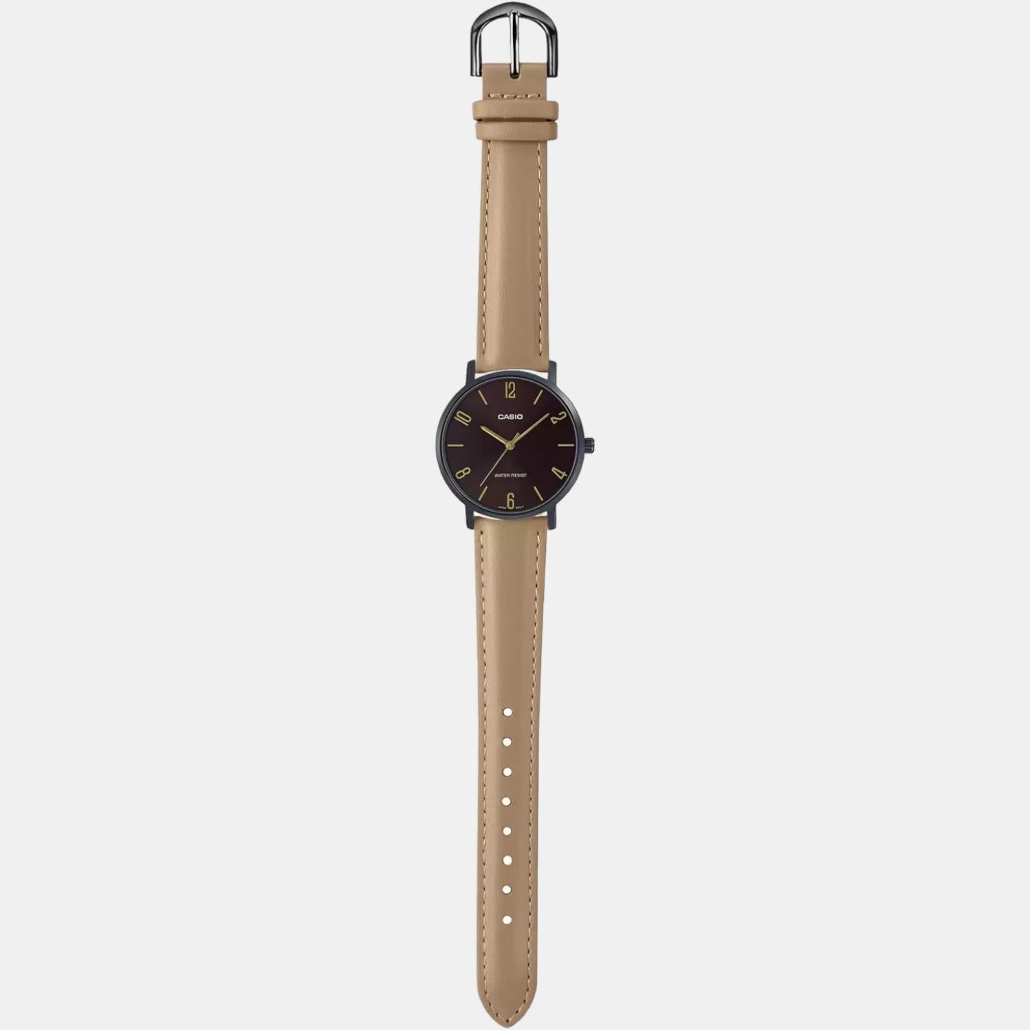 Enticer Men Quartz Black Dial Analog Leather Watch A1976