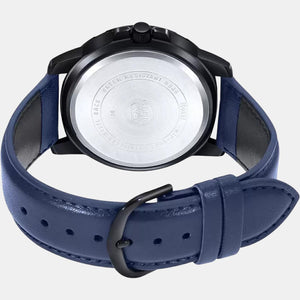 Enticer Men Quartz Blue Dial Analog Stainless Steel Watch A1982