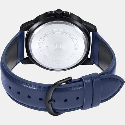 Enticer Men Quartz Blue Dial Analog Stainless Steel Watch A1982