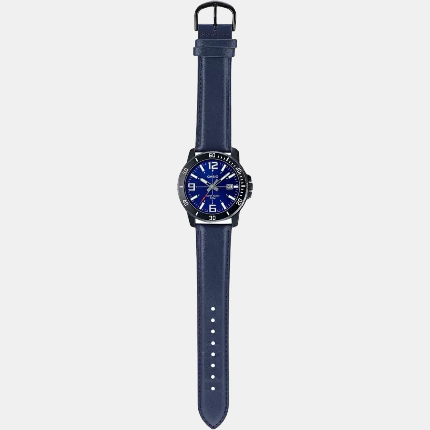 Enticer Men Quartz Blue Dial Analog Stainless Steel Watch A1982