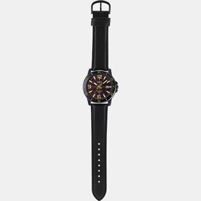 Enticer Men Quartz Brown Dial Analog Stainless Steel Watch A1983