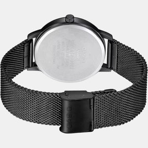 Enticer Men Quartz Black Dial Analog Stainless Steel Watch A1990