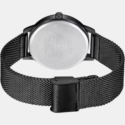 Enticer Men Quartz Black Dial Analog Stainless Steel Watch A1990