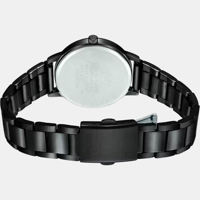 Enticer Women Quartz Black Dial Analog Stainless Steel Watch A1992