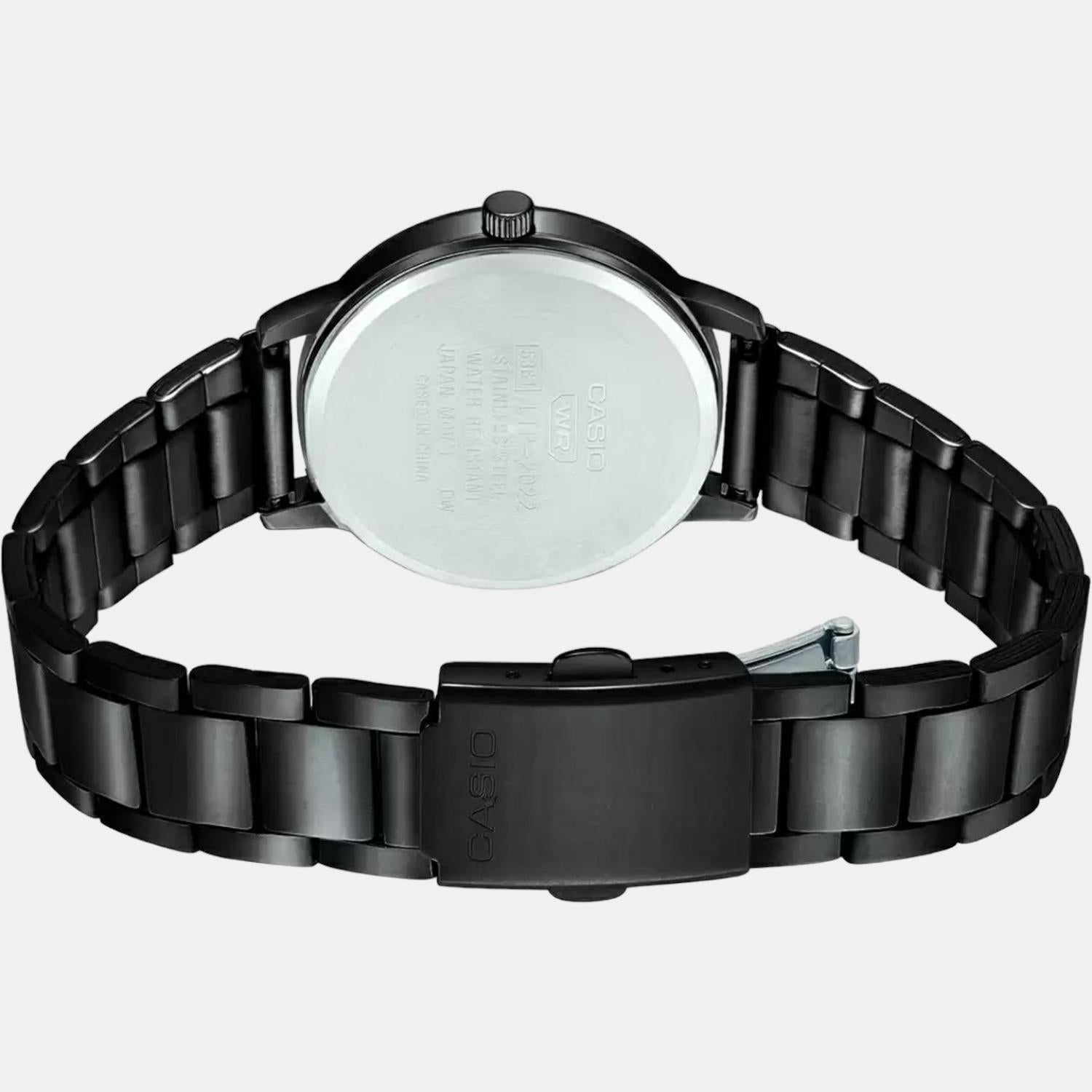 Enticer Women Quartz Black Dial Analog Stainless Steel Watch A1992