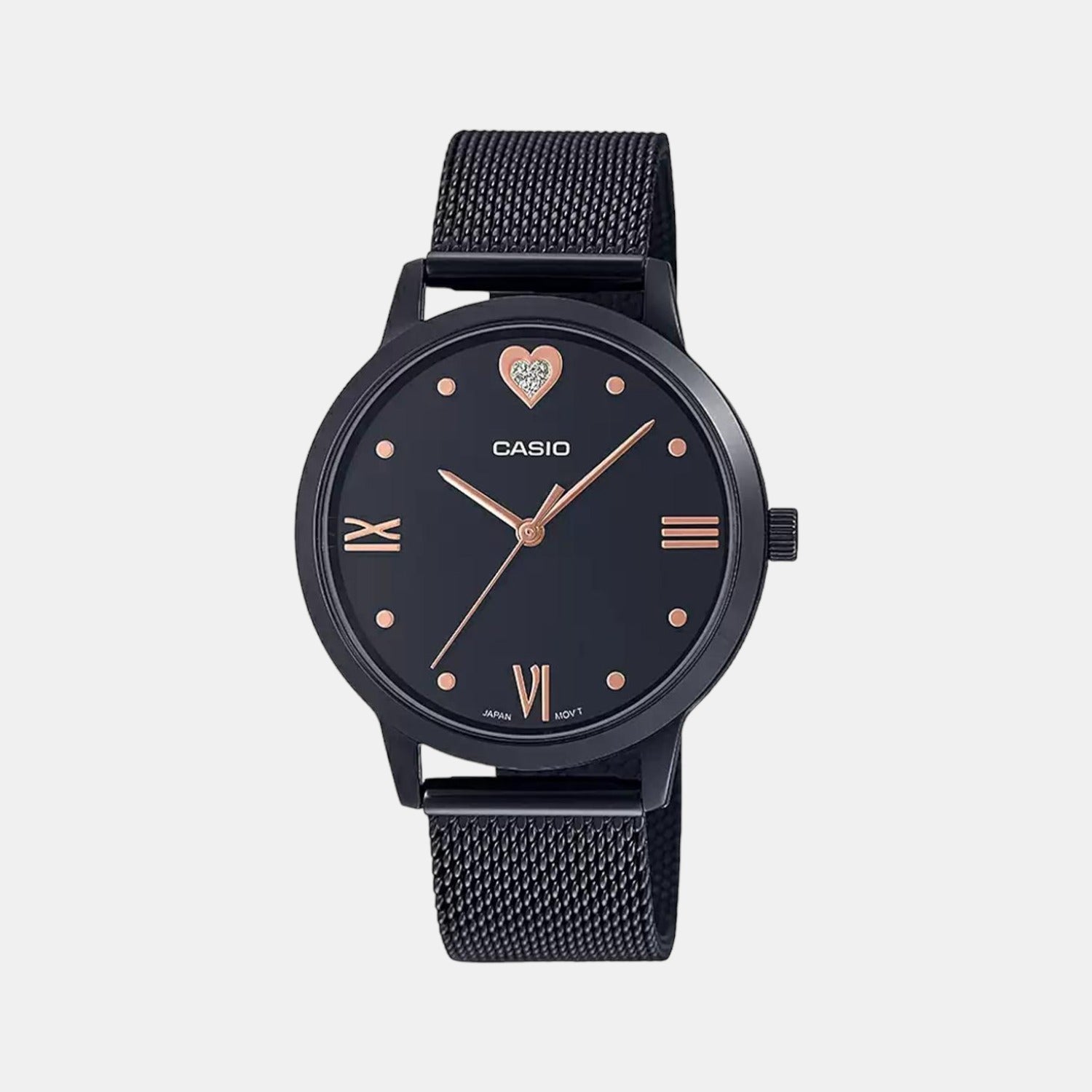 Enticer Women Quartz Black Dial Analog Stainless Steel Watch A1994