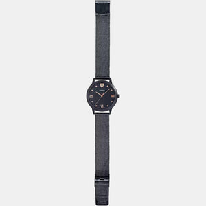 Enticer Women Quartz Black Dial Analog Stainless Steel Watch A1994