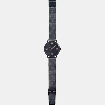 Enticer Women Quartz Black Dial Analog Stainless Steel Watch A1994