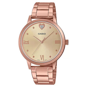 Casio Enticer Rose Gold Dial Women 34mm